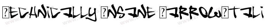 Technically Insane NarrowItalic字体转换